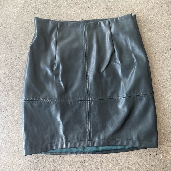 Leather Mini Skirt - Picture 2 of 5
